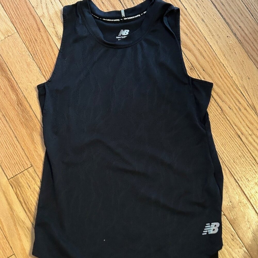 New Balance Womens Performance Athletic Tank Top Black Size XS T16-23